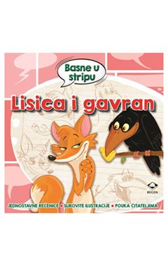Basne u stripu - Lisica i gavran